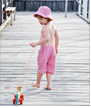 Paddle childrens swimwear - boys red bucket hat photo