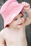 Paddle Boys Swimwear - childrens swimwear - boys bucket hat - red