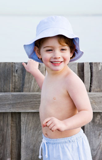 Paddle Boys Swimwear - childrens swimwear - boys bucket hat - blue
