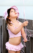 Paddle's Girls Two Piece Gingham Frill - thumbnail image 2 - click to enlarge