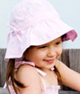 Paddle childrens swimwear - girls floppy hat pink photo