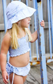 Paddle's Girls Gingahm Floppy Hat - thumbnail image 3 - click to enlarge