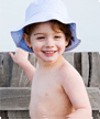 Paddle childrens swimwear - boys blue bucket hat photo