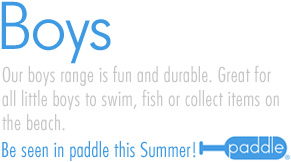 Paddle Boys Swimwear - childrens swimwear - fun and durable swimwear range for boys - 
                 - boys swimming trunks and boys bucket hat