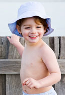 Paddle Boys Swimwear - childrens swimwear - boys bucket hat - blue